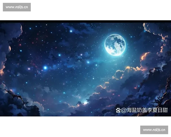 当超级月亮照亮夜空人类仰望星辰感受宇宙浪漫与自然奇观